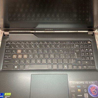 【広島店】中古  MSI Cyborg15 A13U(i7-13620H/16GB/SSD512GB/RTX3050 Laptop 4GB/W11H/ODDなし/GigabitLAN Wifi/15.6 1920x1080) 3320005459 