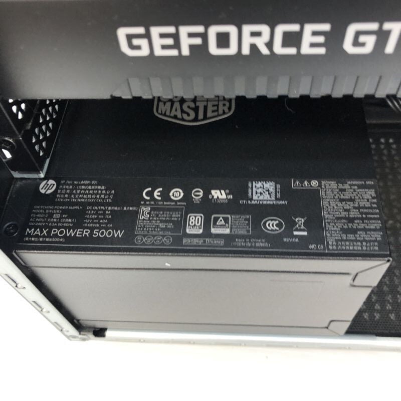 中古 HP OMEN 25L(i7 10700F/16GB/SSD256GB/HDD2TB/GTX1660 SUPER/W11P