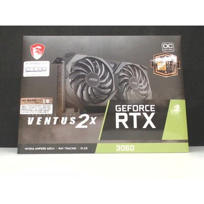 【前橋ｲﾝﾀｰｱｶﾏﾙ店】中古  MSI GeForce RTX 3060 VENTUS 2X 12G OC (RTX3060 12GB) 144777 