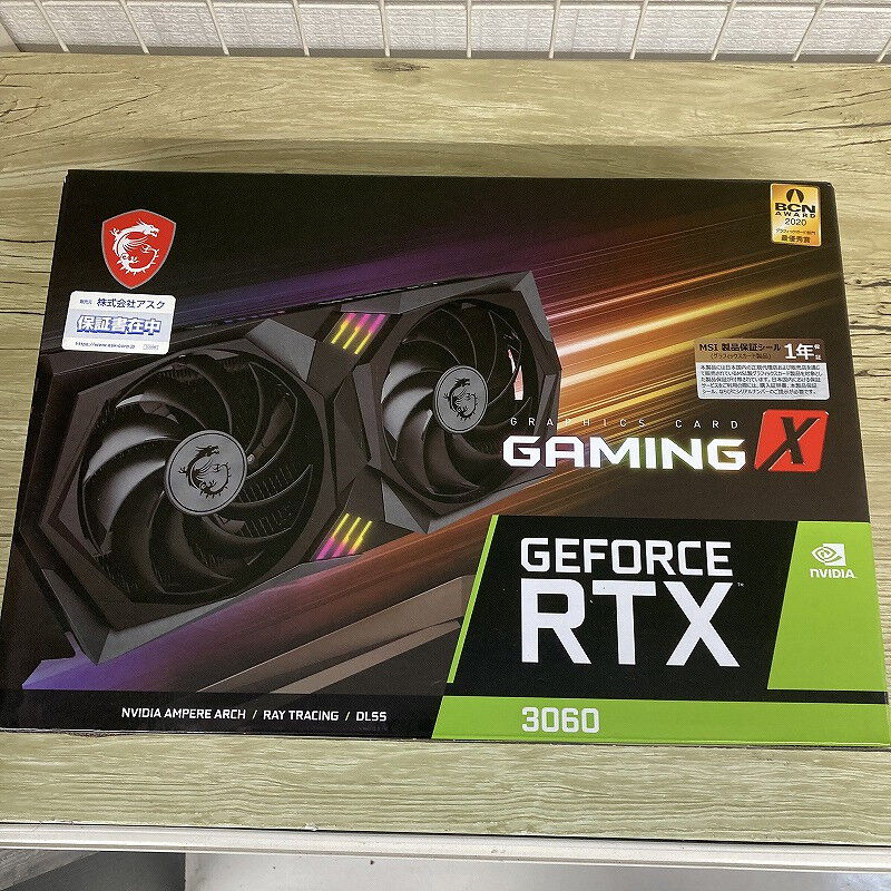 【中古】MSI GeForce RTX 3060 Gaming X 12G本体 中古 MSI GeForce RTX 3060 GAMING X 12G (RTX3060 12GB) 144776