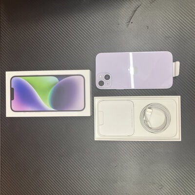 【富士青葉店】中古  【国内版SIMフリー】Apple iPhone14 Plus 6.7インチ 128GB (パープル) MQ4E3J/A 154949 
