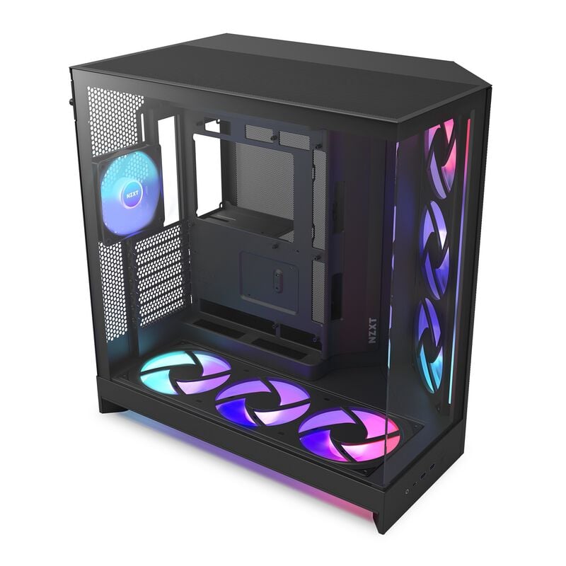 PCケース(自作PC用) H9 Flow RGB+ CM-H92FB-P1 NZXT H9 FLOW RGB+ CM-H92FB-P1 (E-ATX ガラス ブラック) ｜ パソコン