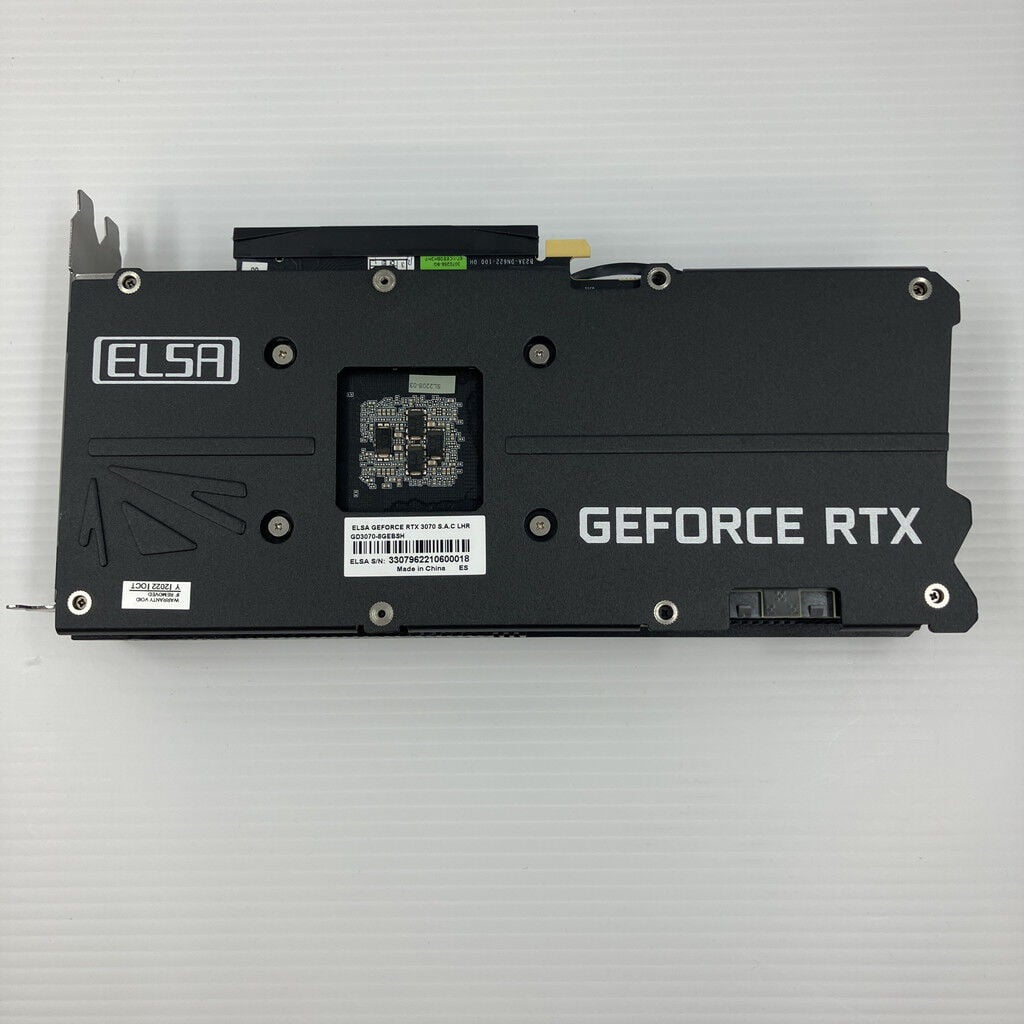 中古 ELSA GEFORCE RTX 3070 S.A.C LHR GD3070-8GEBSH(RTX3070 8GB