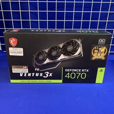 【横浜駅前店】中古  MSI GeForce RTX 4070 VENTUS 3X 12G OC (RTX4070 12GB) 3400009137 