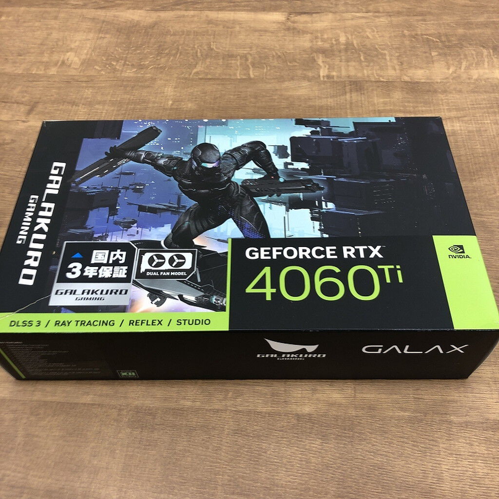 【新品・未使用】暗夜 GG-RTX4060Ti-E16GB/EX/DF | GG-RTX4060Ti-E16GB/EX/DF | 玄人