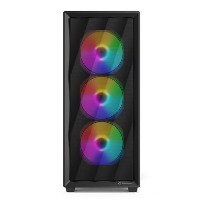 Sharkoon  VK4 Rainbow SHA-VK4-RAINBOW BK (ATX ガラス) 