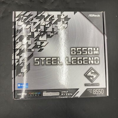 【熊本浜線店】中古  ASRock B550M Steel Legend (B550 AM4 mATX DDR4) 142939 