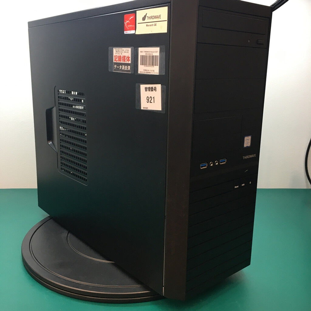 中古 THIRDWAVE Monarch GE(i7 9700/32GB/HDD1TB/GTX1650/DVDマルチ