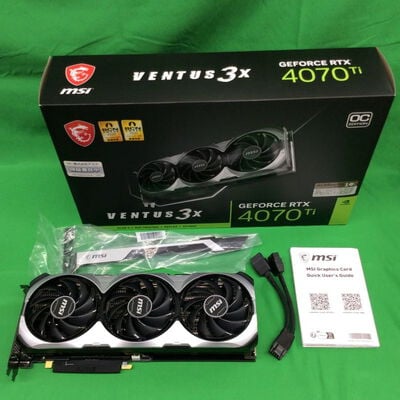 【川崎店】中古  MSI GeForce RTX 4070 Ti VENTUS 3X 12G OC (RTX4070Ti 12GB) 154205 