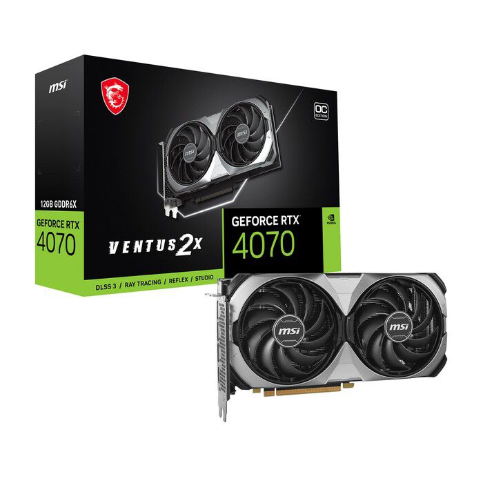 MSI GeForce RTX 4070 VENTUS 2X E 12G OC (GeForce RTX 4070 12GB