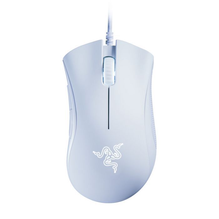 ホワイトキーボード & Razer Deathadder Essential Razer DeathAdder Essential Gaming Mouse - White - us.MaxGaming.com