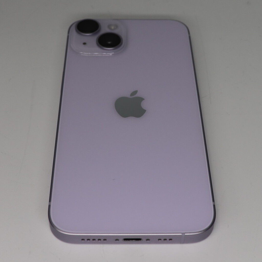 中古 【docomo版SIMフリー】Apple iPhone14 6.1インチ 128GB (パープル