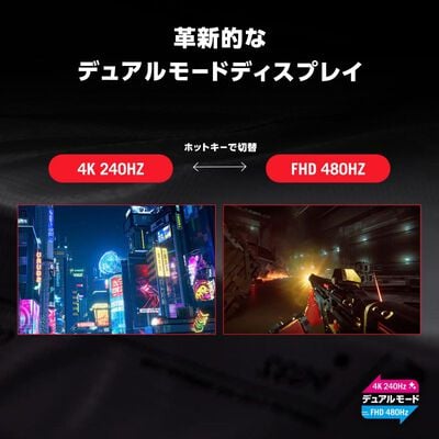 ASUS  ROG Swift OLED PG32UCWM (31.5インチワイド 4K240Hz/FHD480Hz OLEDモニター) 