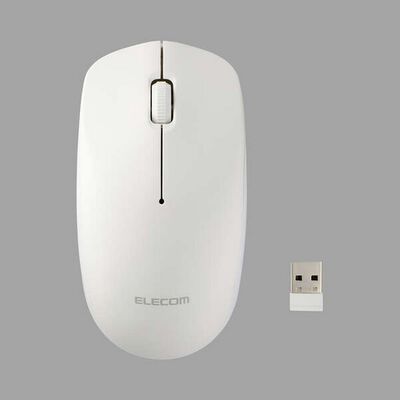 エレコム  M-LE10DRWH (USB無線光学式マウス Lサイズ ホワイト) 
