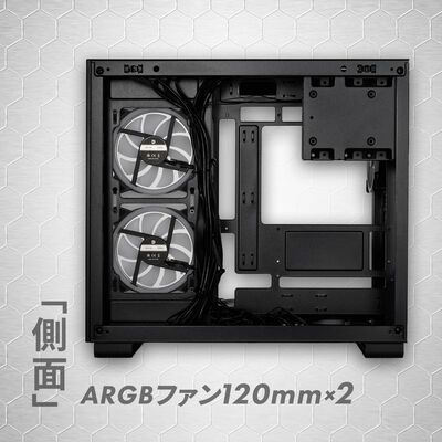 ドスパラセレクト  CC1-RGB-BK (ATX ガラス ブラック) 