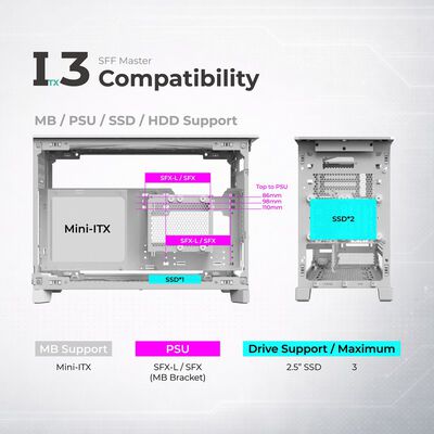 MONTECH  TEN White (MicroATX ホワイト) 