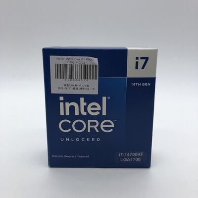 【宇都宮鶴田店】中古  INTEL Core i7 14700KF  (1700/3.4G/33M/C20/T28) 160701 