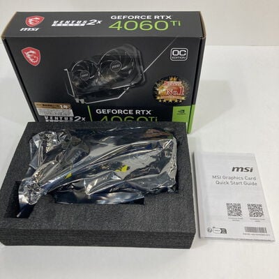 【神戸・三宮店】中古  MSI GeForce RTX 4060 Ti VENTUS 2X BLACK 8G OC?(RTX4060Ti 8GB) 158559 