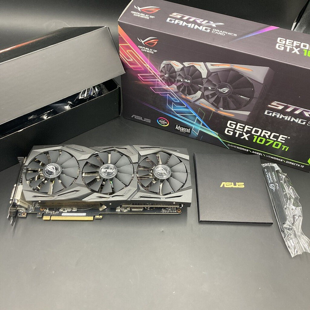 ASUS - ROG-STRIX-GTX1070ti-A8G-GAMING 付属品無し ASUS ROG STRIX-GTX1070-O8G-GAMING | Overview, Specs, Details