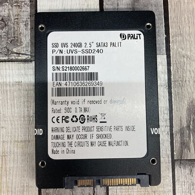 【広島店】中古  Palit UVS-SSD240 (2.5in SATA 240GB) 3320004927