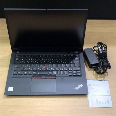 【甲府飯田店】中古  Lenovo ThinkPad T14s MSO (INTEL Core i7 10610U 1.8GHz/16GB/新品SSD512GB/-/オンボード/14/1920x1080/Wi-Fi/WEBCAM/W11P64/MicrosoftOffice H&B 2024付) 182738 