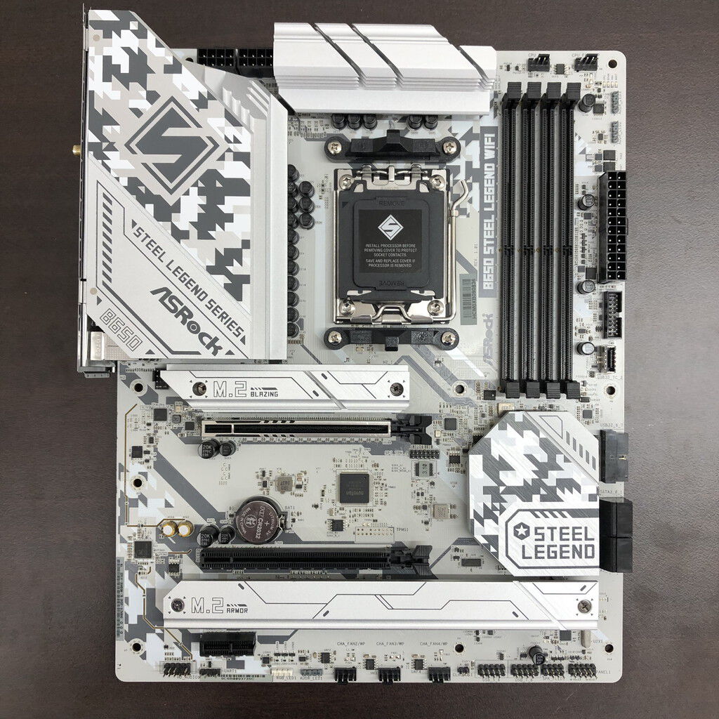 B650 steellegend wifi 修理品 中古 ASRock B650 Steel Legend WiFi (B650 AM5 ATX) 5090000803