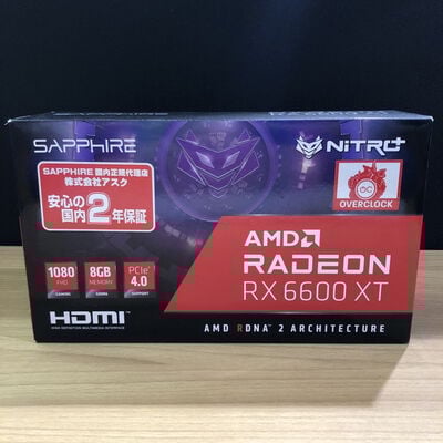 【甲府飯田店】中古  SAPPHIRE NITRO+　AMD　RADEON　RX6600XT　GAMING　OC 8GB 4720001719 