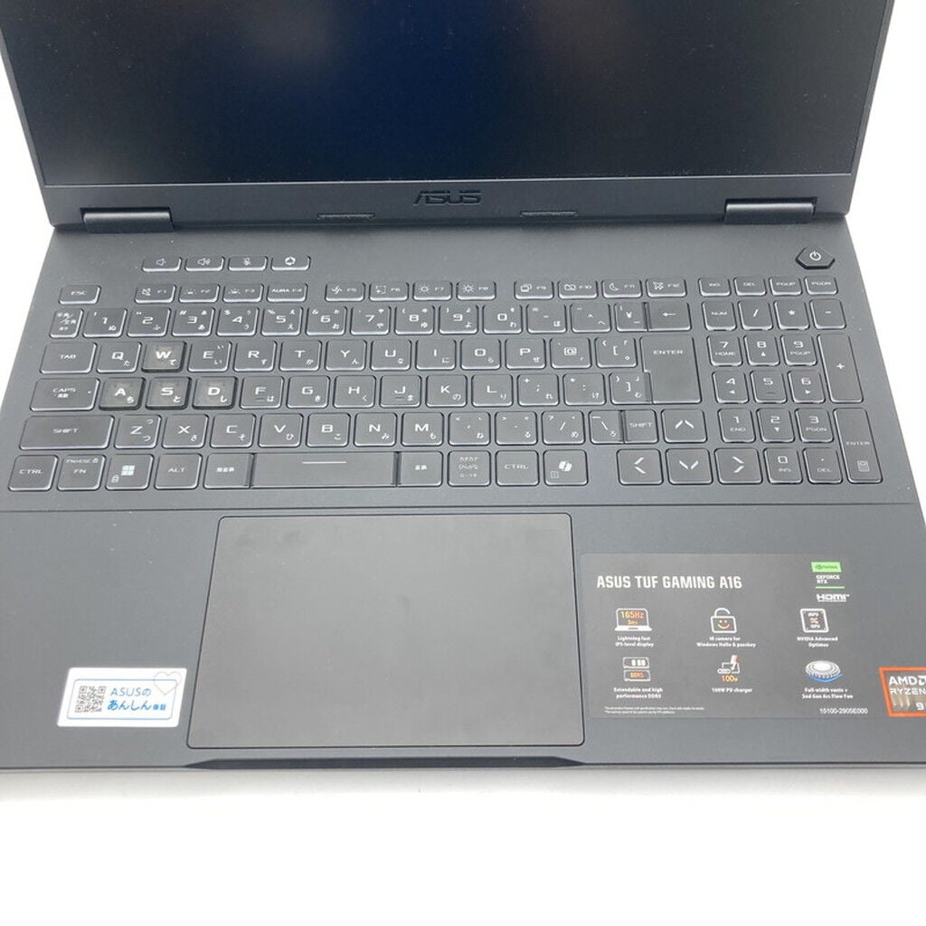 中古 ASUS TUF GAMING A16(Ryzen 9 8940HX/32GB/SSD1TB/RTX5070/W11H