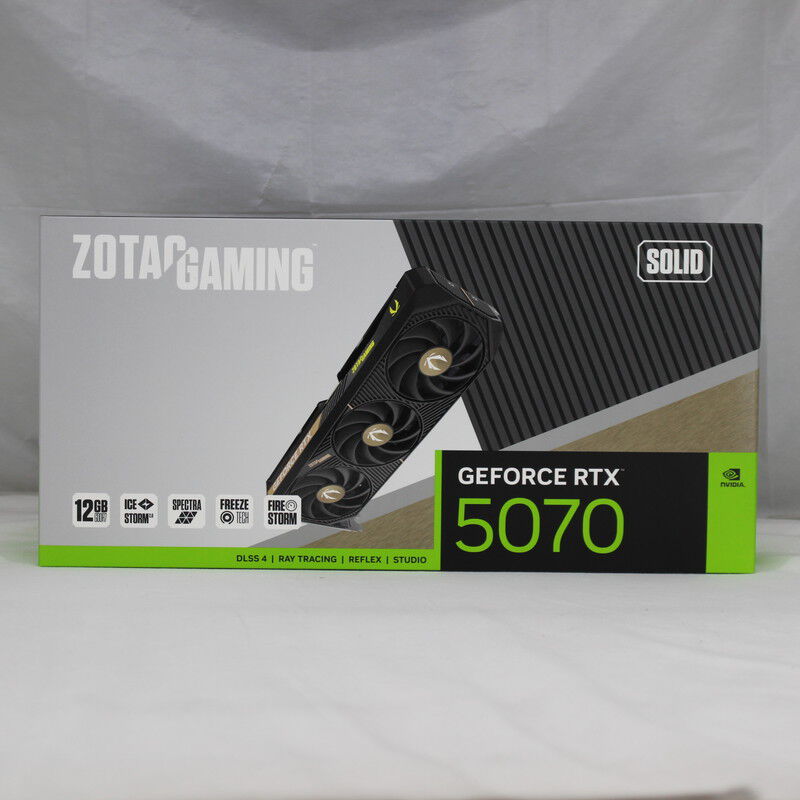 ZOTAC GeForceRTX5070 SOLID OC 12GB【中古】 ZOTAC GeForceRTX5070 SOLID OC 12GB【中古】