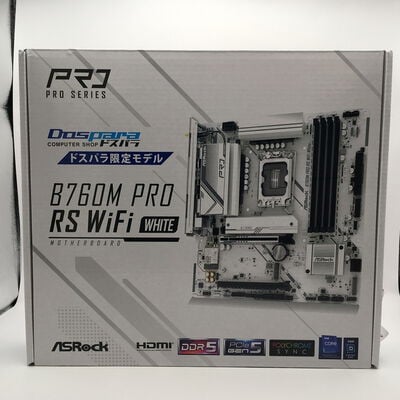 【佐賀南部バイパス店】中古  ASRock B760M Pro RS WiFi White (B760 1700 mATX DDR5) 5250001142 