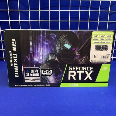【横浜駅前店】中古  玄人志向 GG-RTX3050-E6GB/EX/DF/DVI（RTX3050/6GB/GDDR6） 3400009142 
