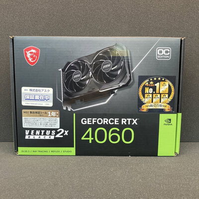 【京都店】中古  MSI GeForce RTX 4060 VENTUS 2X BLACK 8G OC (RTX4060 8GB) 158792 