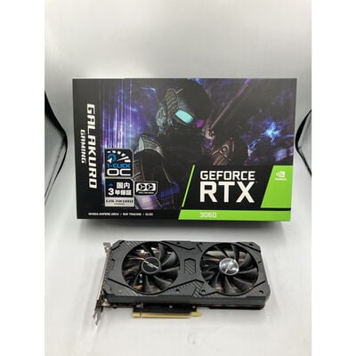 【座間相武台】中古  玄人志向 GALAKURO GAMING GG-RTX3060-E12GB/OC/DF（RTX3060 12GB） 3480039182 