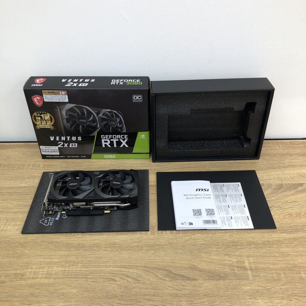 中古 MSI GeForce RTX 3060 VENTUS 2X XS 12G OC （RTX3060 12GB