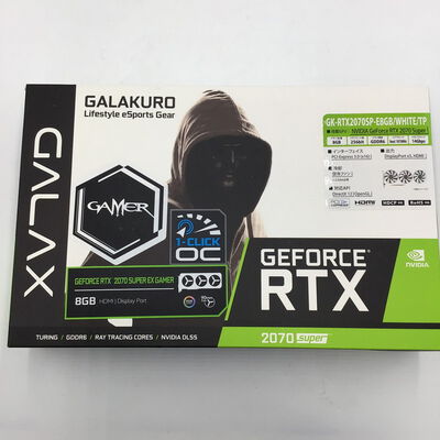 【白山FM松任店】中古  玄人志向 GALAKURO NVIDIA GEFORCE　RTX 2070 Super(GK-RTX2070SP-E8GB/WHITE/TP) 4950001959 