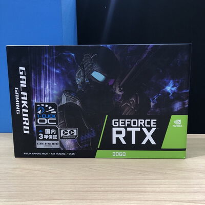 【甲府飯田店】中古  玄人志向 GG-RTX3060-E12GB/OC/DF（RTX3060 12GB） 3480037801 