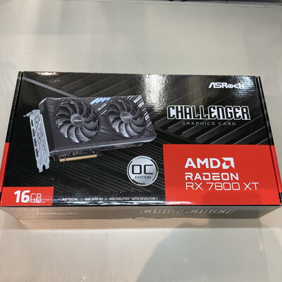 【博多店】中古  ASRock RX7800XT CL 16GO RX7800XT Challenger OC (RX7800XT 16GB) 162732【8/14価格改定!】 