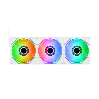 Thermaltake  SWAFAN 140 EX INFINITY ARGB Sync Snow 3Pack CL-F255-PL14SW-A (140mm ARGB ホワイト 交換式ファン 3個パック) 