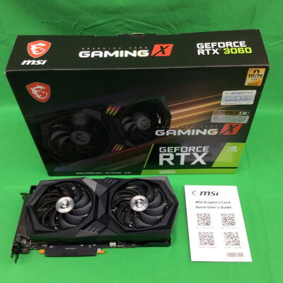 【川崎店】中古  MSI GeForce RTX 3060 GAMING X 12G (RTX3060 12GB) 144776 