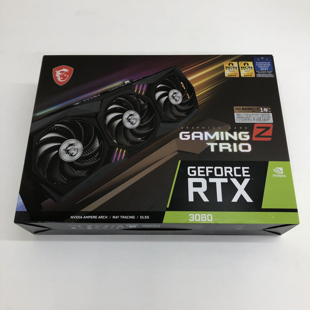 【中古】MSI GeForce RTX 3080 GAM Z TRIO 10G MSI 〔中古〕GeForce RTX 3080 GAMING X TRIO 10G（中古保証1
