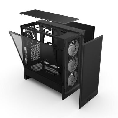 NZXT  H5 Flow RGB CC-H52FB-R1 (E-ATX ガラス ブラック) 