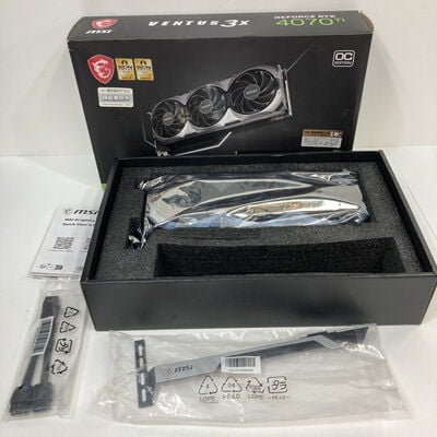 【神戸・三宮店】中古  MSI GeForce RTX 4070 Ti VENTUS 3X 12G OC (RTX4070Ti 12GB) 154205 