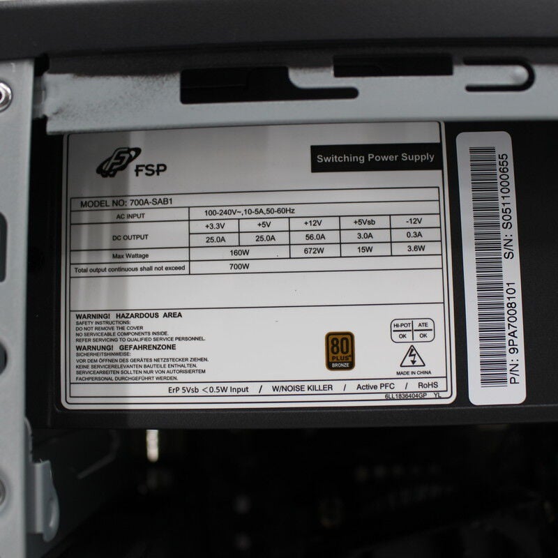 中古 iiyama LEVEL ∞(Intel Core i5 11400/16GB DDR4 (PC4)/SSD1TB