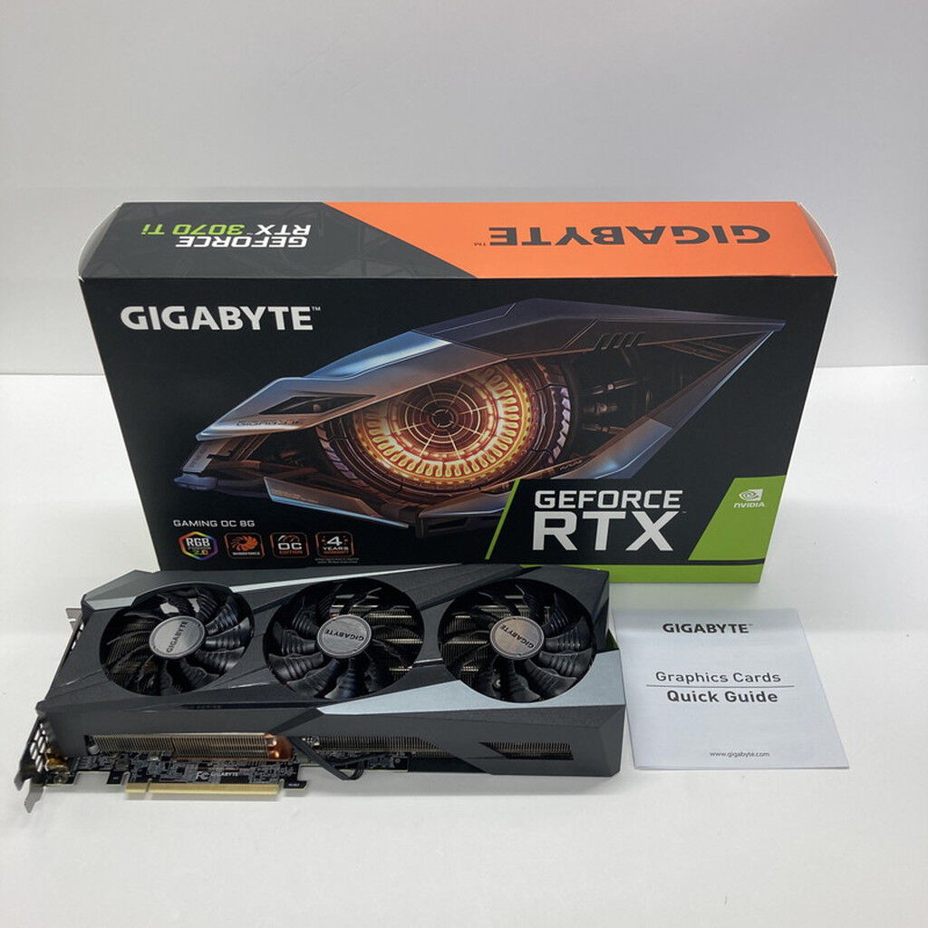 中古 GIGABYTE GV-N307TGAMING OC-8GD (RTX3070Ti 8GB) 146270