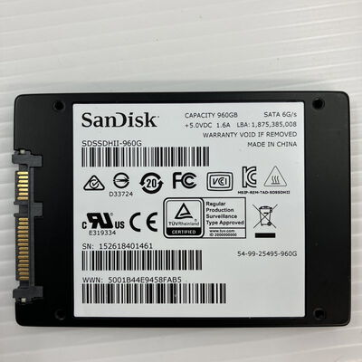 【秋葉原本店】中古  各社 2.5インチ SSD 960GB SATA 124397 