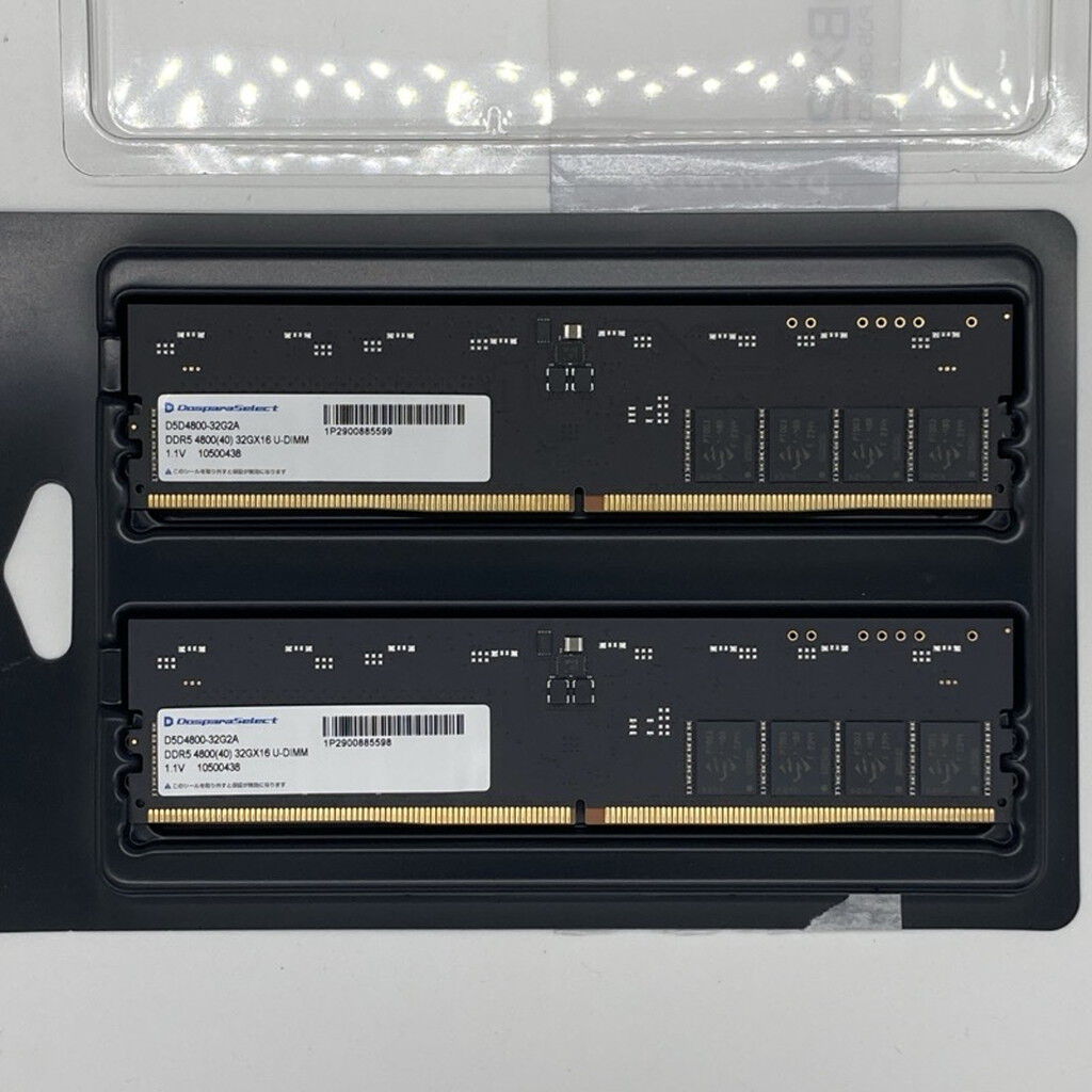 中古 ﾄﾞｽﾊﾟﾗｾﾚｸﾄ D5D4800-32G2A(DDR5 PC5-38400 32GBx2) 1230010328