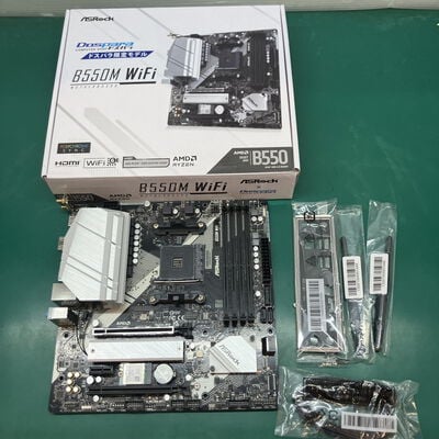 【浦添城間店(沖縄)】中古  ASRock B550M WiFi (B550 AM4 mATX DDR4) 4780001059