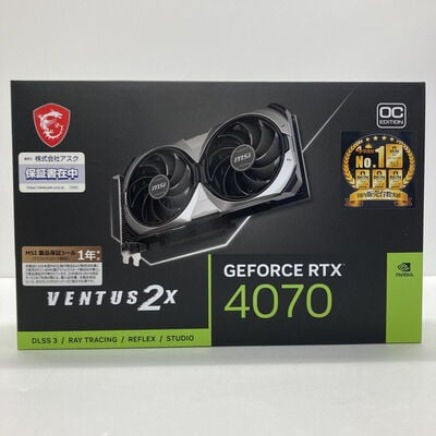 【神戸・三宮店】中古  MSI GeForce RTX 4070 VENTUS 2X E 12G OC (RTX4070 12GB) 3430005982 