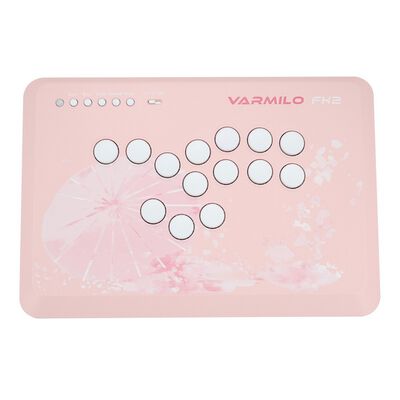 Varmilo(アミロ)  FK2 Sakura Leverless Arcade Controller for Fighting Games (vm-fk2-sakura) 