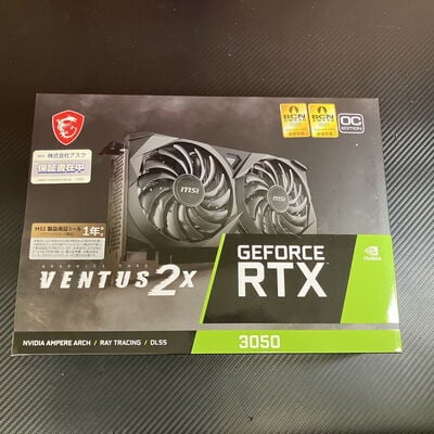 【富士青葉店】中古  MSI GeForce RTX 3050 VENTUS 2X 8G OC [PCIExp 8GB] 5070001323 
